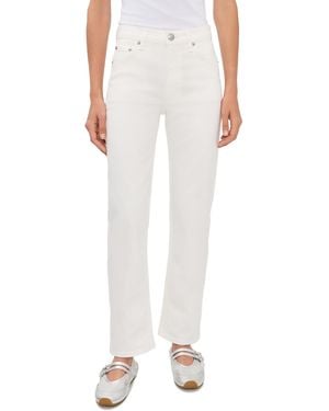 Rag & Bone Harlow Ankle Straight Jeans - White