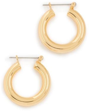 Luv Aj Baby Amalfi Tube Hoop Earrings - Metallic