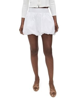Susana Monaco Poplin Bubble Shorts - White