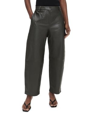 St. Agni Leather Balloon Pants - Black