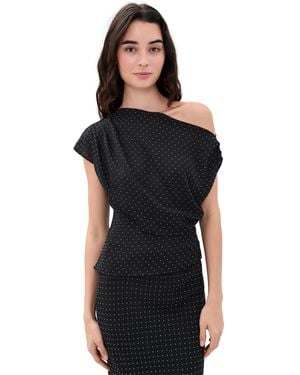 Joe's Jeans The Isla Draped Top - Black