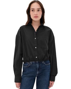 ATM Button Down Blouse - Black