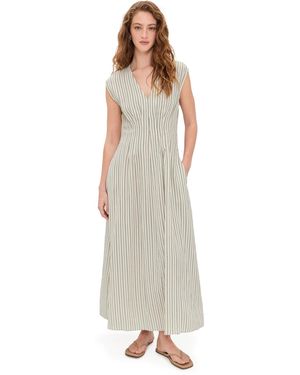 Rag & Bone Ines Stripe Satin Dress - White