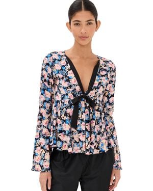Kika Vargas Naomi Top Viscose - Black