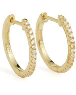 Shashi Everyday Hoop Earrings - Metallic