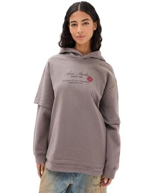 Acne Studios Floor Business Card Hoodie - Brown