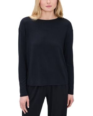 Eberjey Gisele Separates Long Sleeve Top - Black