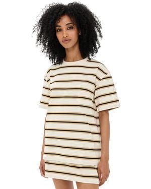 Le Bos Caroline Variegated Tee - Black