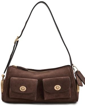 COACH Turnlock Haversack Bag 27 - Brown