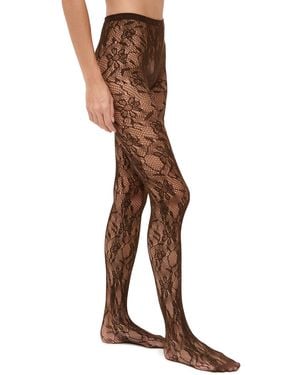 Stems Aria Mesh Tights - Brown