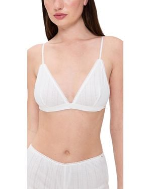 Anine Bing Eldra Triangle Bra - White