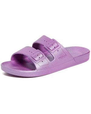 FREEDOM MOSES Metallic Slides - Purple