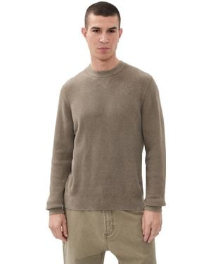BOSS P-Horso Corduroy Crewneck Sweater - Brown