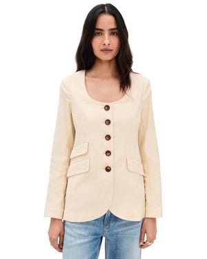 Rag & Bone Roslyn Linen Blazer - Natural