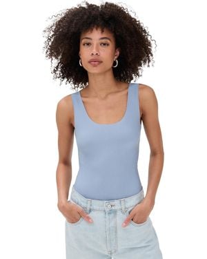 Commando Butter Tank Thong Bodysuit - Blue