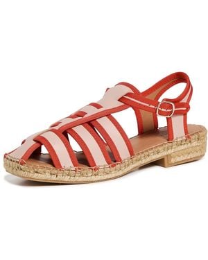 Naguisa Sativa Fisherman Espadrilles - Red