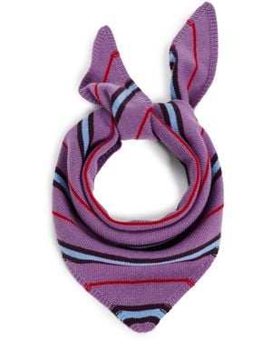 Madewell Jaine Knitted Bandana Scarf - Purple