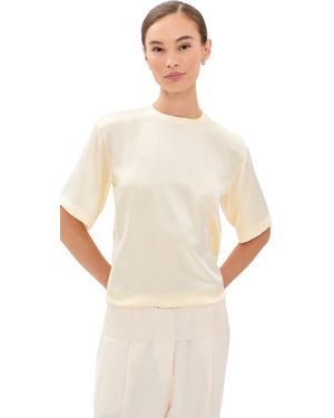 AISLING CAMPS Liquid Silk T-Shirt - Natural