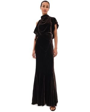 Paris Georgia Basics Kate Velvet Dress - Black