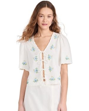 Sea Tania Beaded Top - White