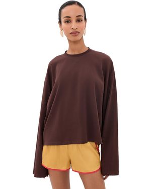 Lioness Bloom Long Sleeve Tee - Brown