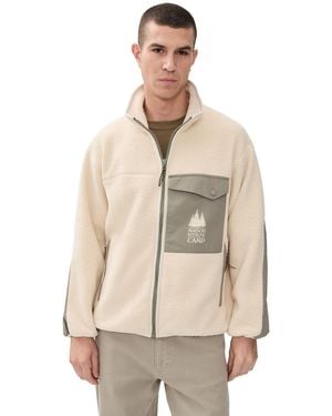 Maison Kitsuné Casual Fleece Jacket - Natural