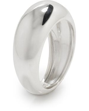 Zoe Chicco Medium Aura Ring - White