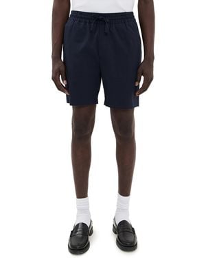 Les Deux Otto Cotton Shorts 6.25 - Blue