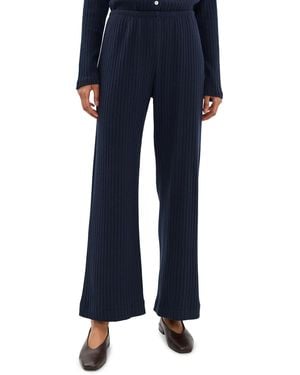 DONNI. The Sweater Rib Simple Pants - Blue