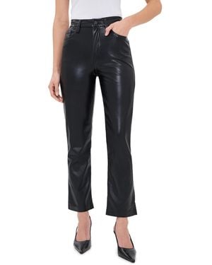 Joe's Jeans The Lyra Slim Ankle Vegan Leather Pants - Black