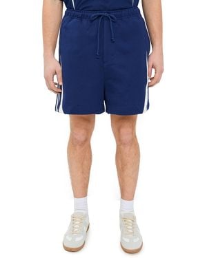 Y-3 M French Terry Cutline Shorts 4 - Blue