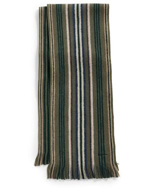 Paul Smith Striped Scarf - Green