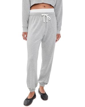 Splits59 Andie Dual Waist Sweatpants - White