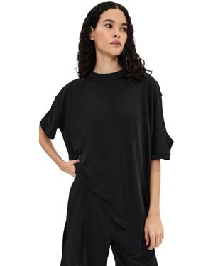 frenken Combined Silk T-Shirt - Black