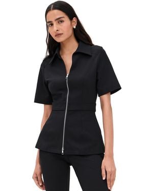 ALIGNE Cecile Ponte Top - Black