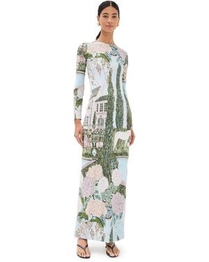 Isla & White Marina Dress - White