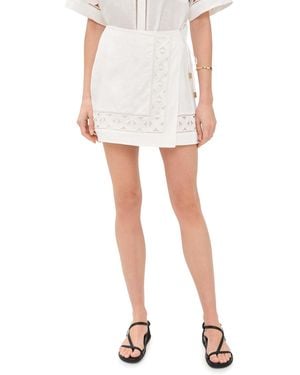 Kivari Marley Linen Mini Skirt - White