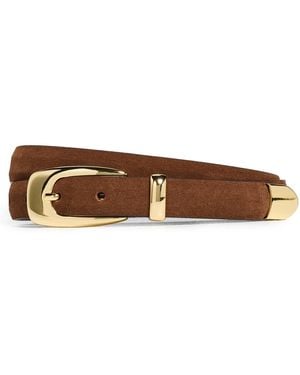 Anderson's Skinny Suede Leather Belt - Multicolor