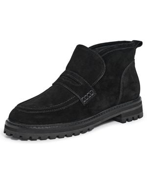 Madewell Rory Lug Loafer Booties - Black