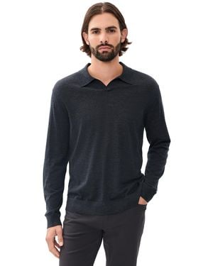 Theory Relaxed Jonny Collar Sweater - Blue