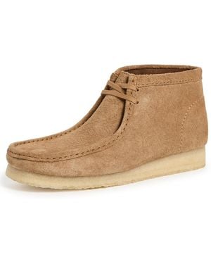 Clarks Embossed Wallabee Boots - White