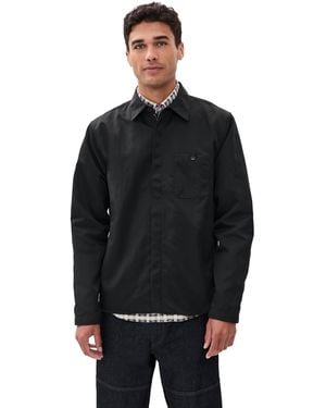 Rag & Bone Karl Nylon Zip Shirt Jacket - Black