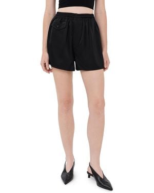 Peter Do Sando Mini Shorts - Black