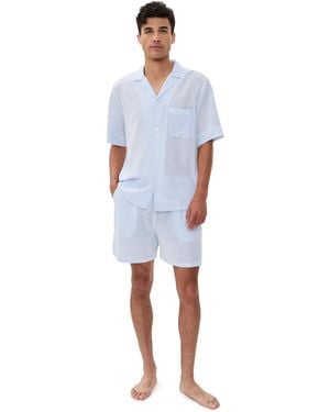 Eberjey Nautico Short Pj Set - Blue