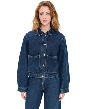 FRAME The Patch Pocket Jacket - Blue