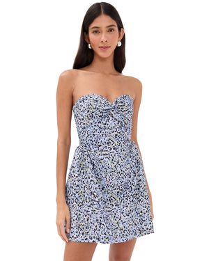 Kika Vargas Rossy Leopard Dress - Blue