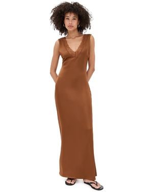 chinese dress ladies Lioness Opulence Camel Maxi Dress - XXS