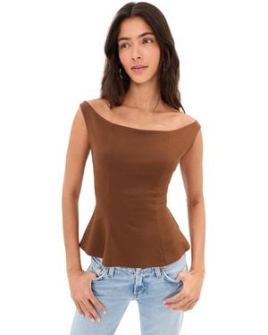 Le Bos Ponte Off Shoulder Top - Black