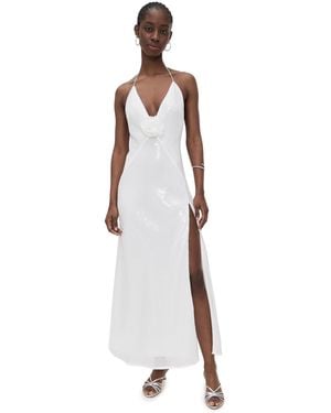 satin mini dress halter neck TWO SIDED HALTERNECK SATIN MINI DRESS XL main image 1