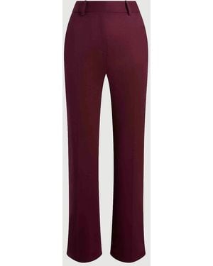 Argent Straight Leg Trouser - Red